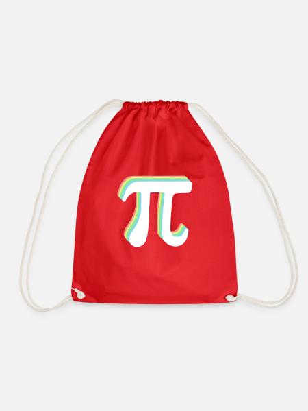 Math Pi-Symbol Pi - Turnbeutel - Rot