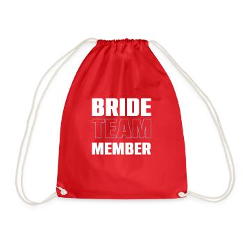 Bride Team - Turnbeutel - Rot - Vorne