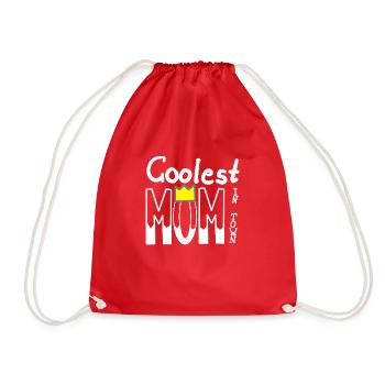 Coolest Mom in town Mama Mutter Muttertag - Turnbeutel - Rot - Vorne
