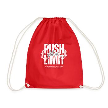 Repoussez vos limites - Sac de sport léger - rouge - Devant