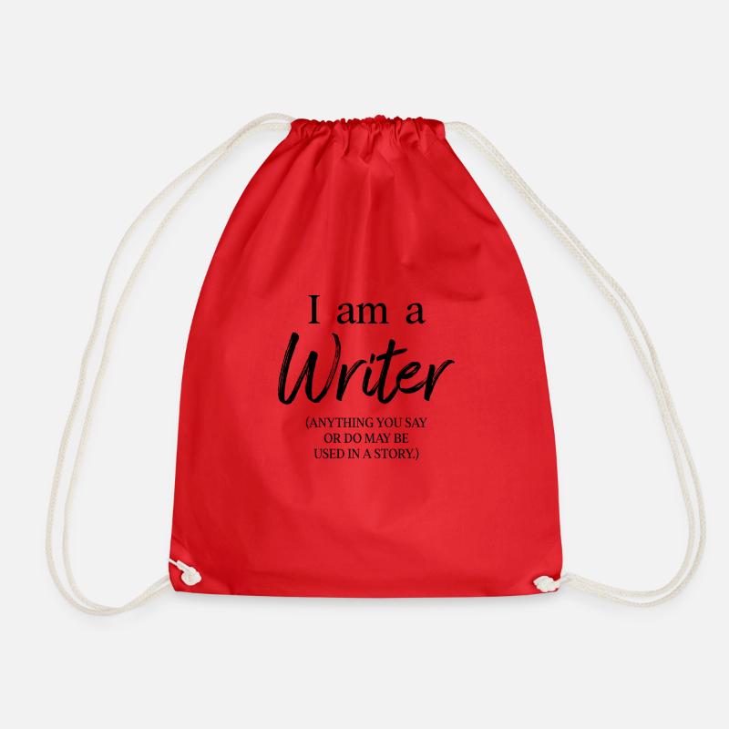 I am a writer - Turnbeutel - Rot