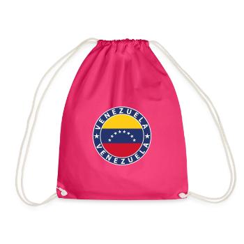 Venezuela - Drawstring Bag - fuchsia - Front