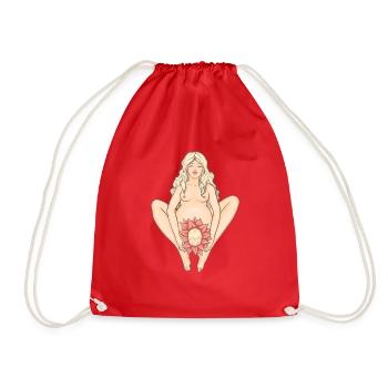 Naissance - Ouverture pour la naissance - Sac de sport léger - rouge - Devant