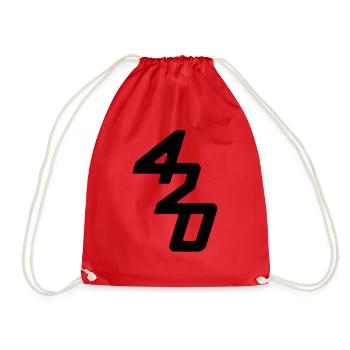 420 boat class sailing - Drawstring Bag - red - Front