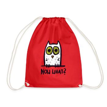 Quoi encore? Drôle de hibou - Sac de sport léger - rouge - Devant