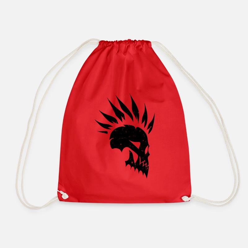 Crâne de Mowhawk - Sac de sport léger - rouge