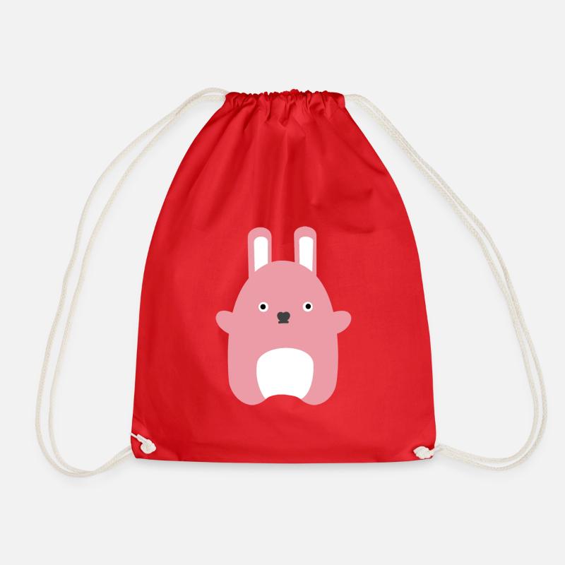 Cuddly toy Cute Cute Cute - Drawstring Bag - red