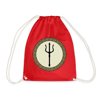 Grèce, Leonidas, Sparta, Athènes, Poséidon - Sac de sport léger - rouge - Devant