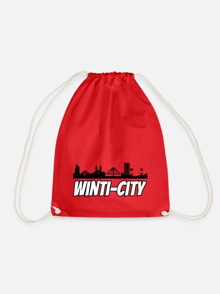 Winti Skyline - White - Turnbeutel - Rot