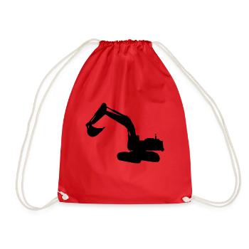 pelleteuse - Sac de sport léger - rouge - Devant