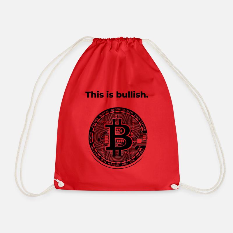 Das ist bullisch. BTC (Begriffsklärung - Turnbeutel - Rot