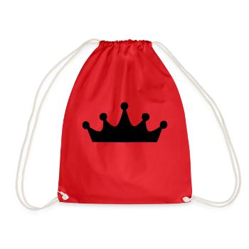 couronne à personnaliser - Sac de sport léger - rouge - Devant