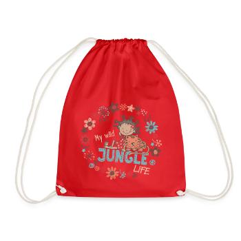 Ma vie sauvage dans la jungle - Sac de sport léger - rouge - Devant