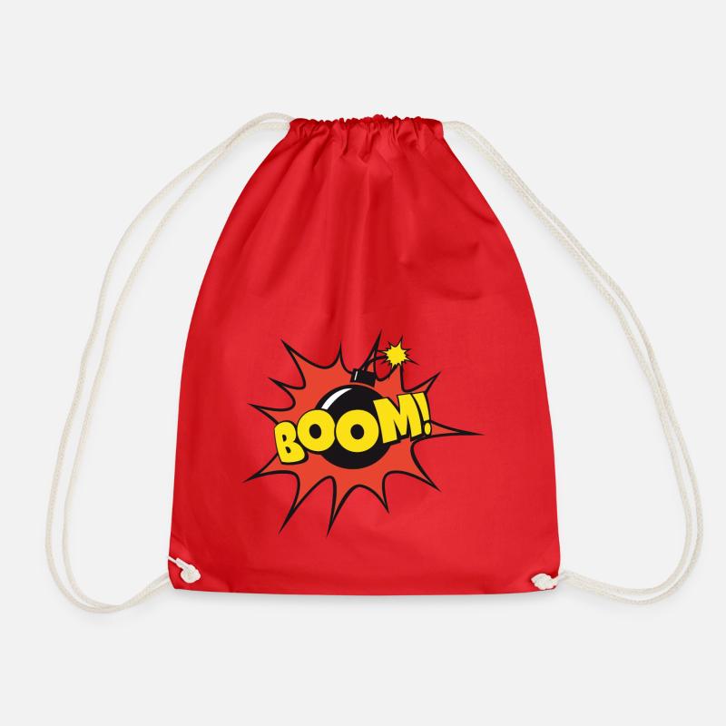 BOOM! WIRKUNGS-CARTOON - Turnbeutel - Rot