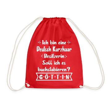 Deutsch Kurzhaar - Deutsch Kurzhaar - Turnbeutel - Rot - Vorne