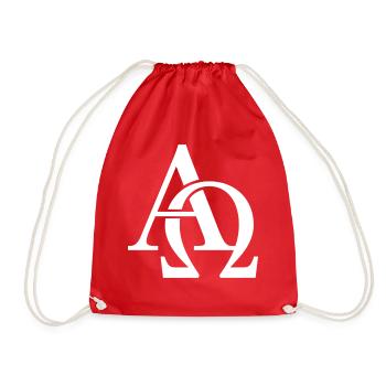 Jesus, Christ, God, Faith, Church, Christian - Drawstring Bag - red - Front