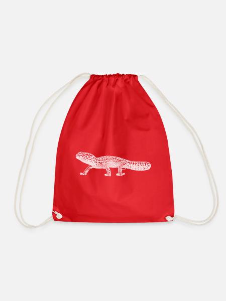 Gecko léopard - Sac de sport léger - rouge