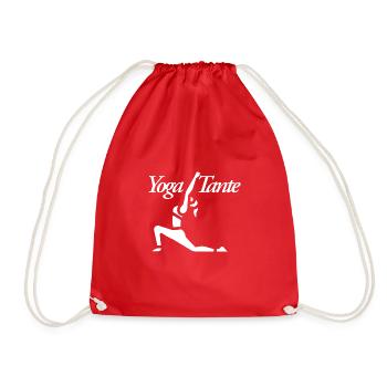 Yoga Aunt - Drawstring Bag - red - Front