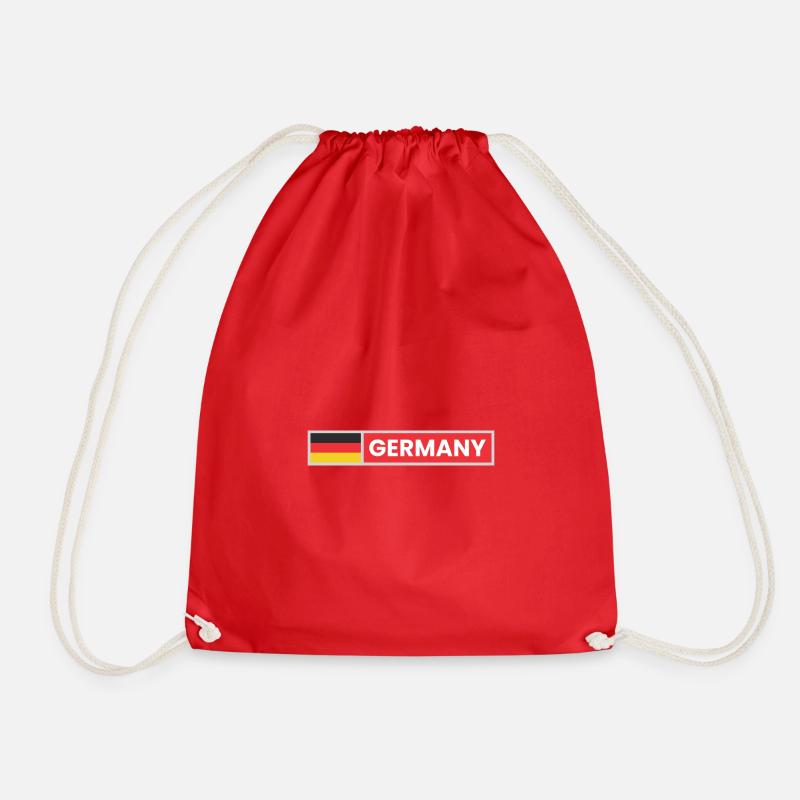 Germany National Flag - Drawstring Bag - red