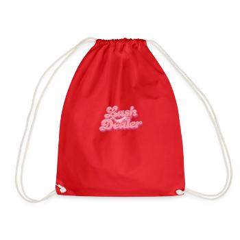 Lash Dealer - eyelashes - Drawstring Bag - red - Front