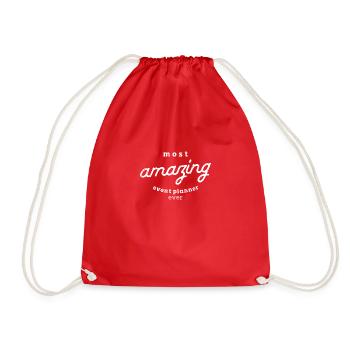 Most amazing event planner ever - planner - Drawstring Bag - red - Front