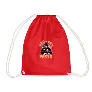 Chill out I came to party - supernatural - Drawstring Bag - red - Front