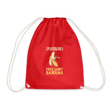 This seems like a lot of work for a free shirt - Drawstring Bag - red - Front