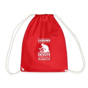 Vous savez que vous êtes jardinier quand vous êtes heureux de - Sac de sport léger - rouge - Devant