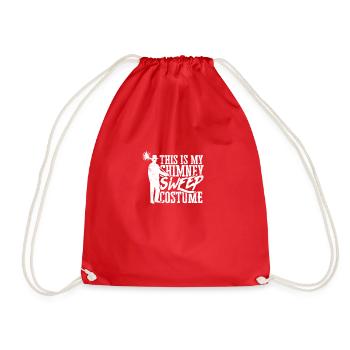 This is my chimney sweep costume - cleaning staff - Drawstring Bag - red - Front