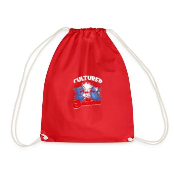 Cultured Bacteria - microbiology - Drawstring Bag - red - Front
