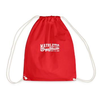 Mathletic Department 3.14159 - pi - Drawstring Bag - red - Front
