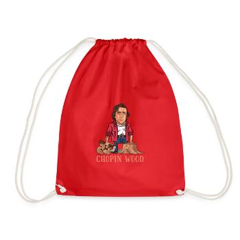 Bois de Chopin - bois de coupe - Sac de sport léger - rouge - Devant