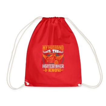 Super cool Biker Design - Drawstring Bag - red - Front