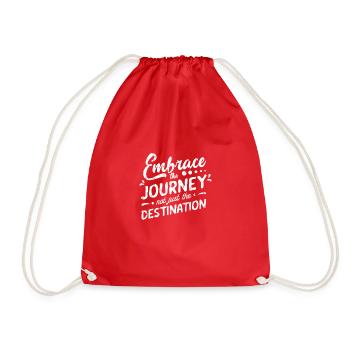 Embrassez le voyage, pas seulement la destination - - Sac de sport léger - rouge - Devant