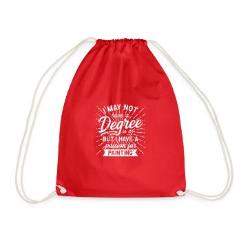 Aucun diplôme en art, mais j’ai une passion pour la peinture - Sac de sport léger - rouge - Devant
