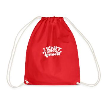 Je tricote pour ne pas démêler - Tricot - Sac de sport léger - rouge - Devant