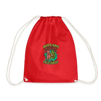 Avocado is the bacon of vegetables - Avocado - Drawstring Bag - red - Front