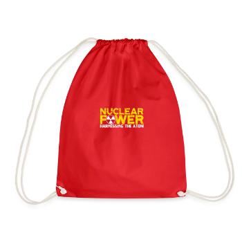 Nuclear Power: Harnessing the Atom - Nuclear - Drawstring Bag - red - Front