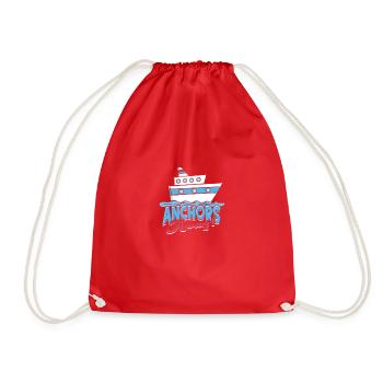 Anchors away! - Cruise - Drawstring Bag - red - Front