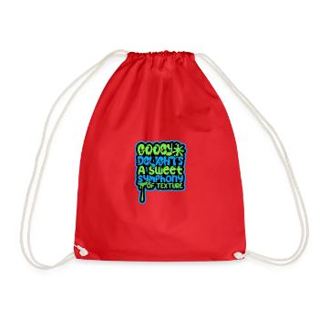 Gooey Delights: Une douce symphonie de texture - - Sac de sport léger - rouge - Devant