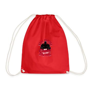 Real heroes wear capes and watch anime - Anime - Drawstring Bag - red - Front