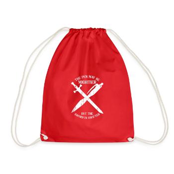 La plume est peut-être plus puissante, mais l’épée est plus rapide - Sac de sport léger - rouge - Devant