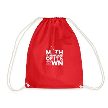 Math is a language of its own - Math - Drawstring Bag - red - Front