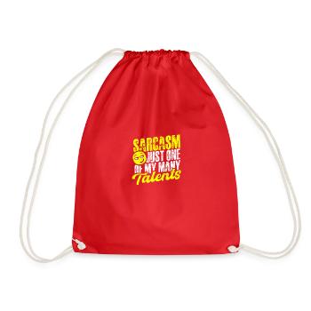 Le sarcasme : un de mes nombreux talents - Comédien - Sac de sport léger - rouge - Devant