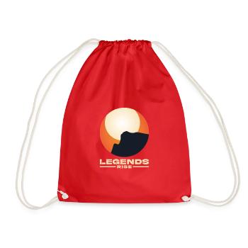 Legends rise - Legend - Drawstring Bag - red - Front