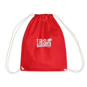IBS, ICH SCHEISSE - Turnbeutel - Rot - Vorne