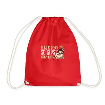 Embroidery Sewing Quilting Gift - Drawstring Bag - red - Front