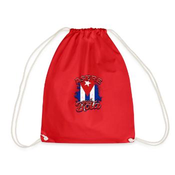 Asere qué Bolá – Cuban Pride & Humor - Cuban - Drawstring Bag - red - Front