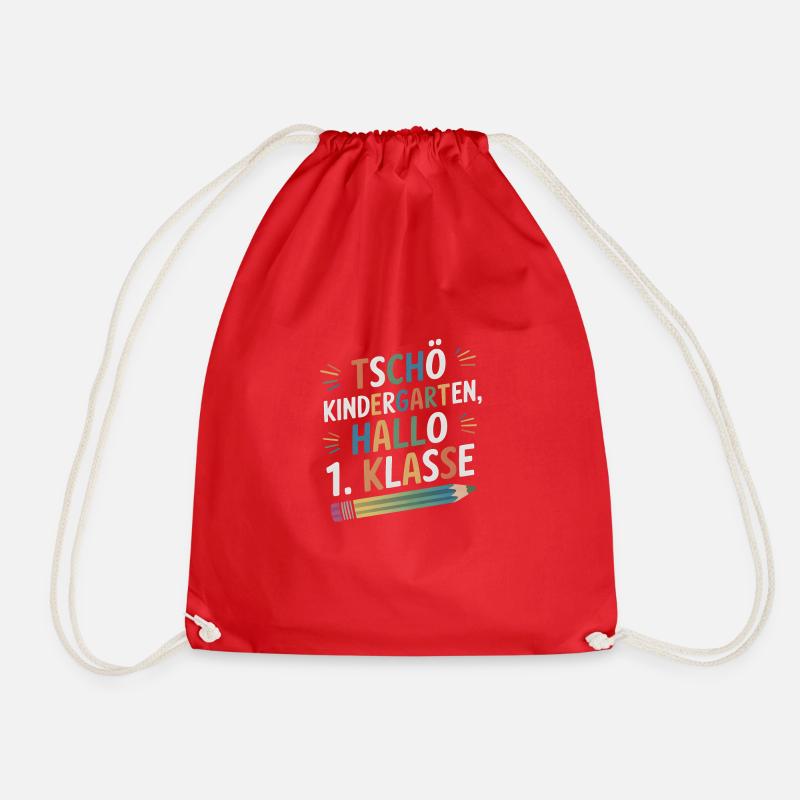 1st class I'm coming - Drawstring Bag - red