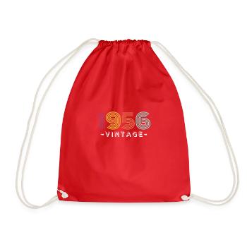 Rétro 1956 Vintage Anniversaire Année Classique - Sac de sport léger - rouge - Devant